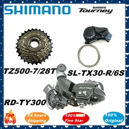 Shimano 6/7 Speed Groupset Tourney RD TY300リアデレイラーSL TX30 6S 7SシフターレバーTX30 MF-TZ500-6 TZ500-7バイクカセット