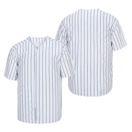 BG Baseball Jersey White Stripes Jerseys Outdoor Sportswear Embroidery Sewing Hip-Hop Street Culture Sweat Suit Accept Custom