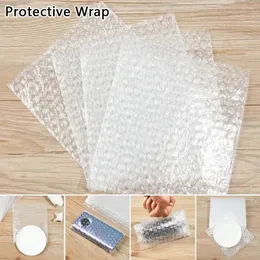 أكياس التخزين 50pcs 25 30 مم غلاف واقية من البلاستيك غلاف فقاعة أبيض تعبئة Pe Clear Bag Canting Double Film Cushioning