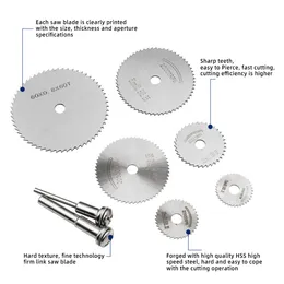 Höghastighetsstålskärning såg blad träbearbetning plast såg blad elektrisk borr mini skiva pvc akryl roterande verktyg