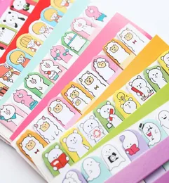 Lesezeichen Tab Sticky Notizen süße Kawaii Cartoontiere Sticky Memo Pads Sticky Notes Memos Stationery Notpapier Aufkleber Schule S7213955