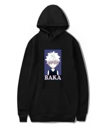 Streetwear Cool Hoodies Men Hunter X Hunter Killua Zoldyck Baka Anime Camisa Ladies Selto Jaqueta de Inverno X10224999388