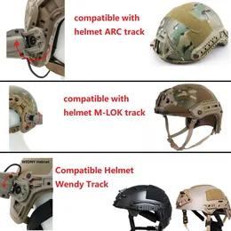 TS TAC-HKY Tactical Helm ARC/Wendy/MLok Rail Adapter, kompatibel mit Ohrmormor M32X/M31X-Mark3 Milpro Military Headset