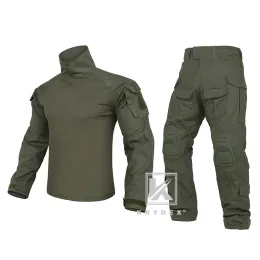 Pants Krydex CP -stil G3 -strid BDU -enhetlig uppsättning för militär Airsoft Hunting Shootical Tactical Camouflage Shirt Pants Ranger Green