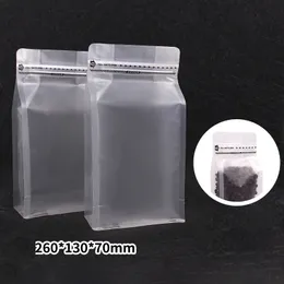Stobag 20pcs透明なフロストコーヒー豆パッケージングバッグ透明