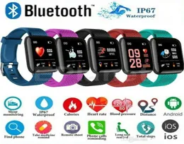 ID 116PLUS Y68 D20 Wristband Smart Bänder Armband Bunte Bildschirm -Fitness -Tracker -Schrittzähler Herzfrequenz Blutdruck Gesundheit Monit5787290