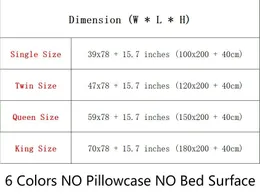 Pure Color Elastic Band Bed Kjol, Easy Fit Without Surface Wrap Around, Hotel Quality Dust Ruffle Valance för queen size -sängar