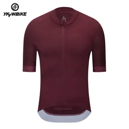 Jersey de ciclismo ykywbike camisa de manga curta rápida e seca camisa de bicicleta de bicicleta ladeira abaixo Tees Mountain Bicycle Roupos240328