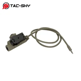 TAC-SKY TACTICAL Adapter U94 V2 PTT Push To Talk Telefon PTT Plug 3,5 mm kompatybilny z Peltor Comtac Soridn Tactical Head Zestaw słuchawkowy