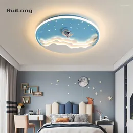 Luci a soffitto Cartoon astronauta Luce a led per bambini Studio camera da letto studia baby cloud stella lampada per bambini lampada per bambini