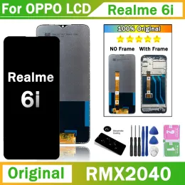 6.5 "Оригинал для Oppo Realme 6i LCD RMX2040 Дисплей с сенсорным экранным экраном сборки для замены ЖК -дисплея Realme6i