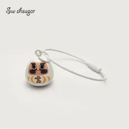 Наилучшее желание близко в стиле дарума Jingle Bell Charm Bulmane Pendant Children Children Мужчины пара друзей подарки