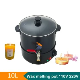 Pots 10L Wax Melter 110V 220V Candle Melting Pot DIY Candle Making Pouring Machine Wax Warmer Heater Bucket