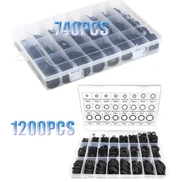 740/1200pcs المطاط أو حلقة مجموعة من الكشافات