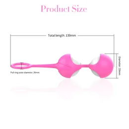 Safe Silikon Smart Kegel Vagina Bälle Eier Geisha Ben Wa Ball Straffing -Trainingmaschine Intimes Sexspielzeug für Frauen Vagina Frauen