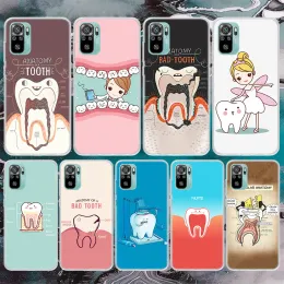 Denti del giudizio dente dente morbido teatro per Xiaomi Redmi Note 10 10s 11 11S 11t 9s 8t 8 12 11e Pro Plus 7 6 5 Coperchio motiva