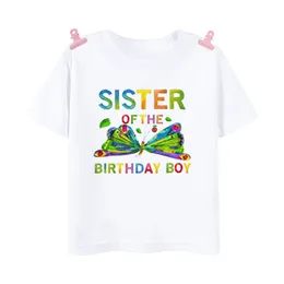 Le camicie del compleanno bruco molto affamato Funng Funng Birthday Matching Outfit One Boy Birthday Dad Mom Sis Bro-Shirt Tops