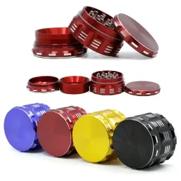 GRINDER NUOVO DESIGN COLO COREDATO 63 mm di diametro Sinda in lega di alluminio 4 strati Stramergenti di erbe a 5 colori Polygon Herb Smericalo piatto a terra in stock zz