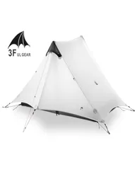 Lanshan 2 3F UL Gear 2 Osoba 1 osoba Outdoor Ultralight Camping Tent 3 sezon 4 sezon Profesjonalny 15D Silnylon Rodless Tent T17088425