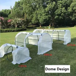 No Frame White Mesh PE Cover Five Types 270x90x90cm Pergola Succulent Plant Greenhouse Winter Keep Warm Windproof Rain Film Hood