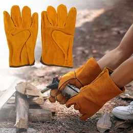 1 Paar Gartenschweißsicherheit Handschuhe Kunstleder Garten Nicht-Rutsch-Arbeit Handschuhe Halten Sie warme weiche Outdoor-Arbeiter Vollfingers Handschuhe