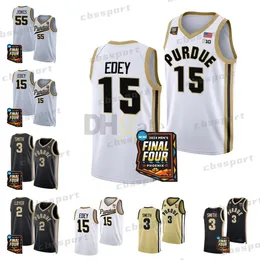 2024 Final Four 4 Plaste Purdue Boilermakers Jersey NCAA College Zach Edey Fletcher Loyer Braden Smith Furst Newman Gillis Kaufman-Renn Robinson Morton