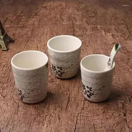 Tassen Personalisierte wiederverwendbare Tasse modernes Restaurant kein Griff Dessert Chinesische Tee Reis Mädchen Plastik Vasos Plastikgeschirr Geschirr