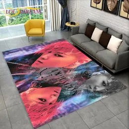 Kpop Bigbang Pop G-DRAGON Singer Area Rug,Carpet Rug for Home Living Room Bedroom Sofa Doormat Kitchen Decor,Non-slip Floor Mat