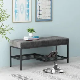 Nordic Shoe Rack With Seat Living Room Furniture Hallway Storage Shoe Changing Stool Entrance Hall With Bench Space Saving