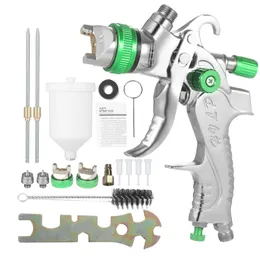 Geevorks HVLP Air Spray Gun Sprühgerät Lackpistole mit 600 ml Tasse 1,4/1,7/2,0 mm Düse Schwerkraft Airbrush zum Malen von Automöbeln