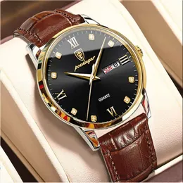 New Designer Watch Waterproof Night Glow Ultra Thin Quartz Watch Fashion Belt Men's Luxury Watch