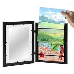 Frames Child Drawing Frame Front Opening Artwork Holder For Kids Organization With Hinges Dining Room Fireplace