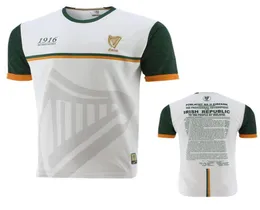 品質新しい1916記念ジャージーGAA 2ストライプアイルランドシャツ6849332