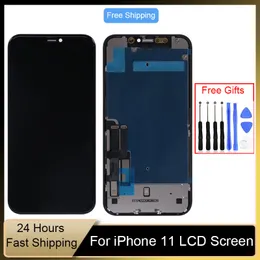 İPhone 11 için LCD, iPhone 11 Ekran Değiştirme için Toptan Fiyat Fabrika Ekranı Ekran Dergisi NODEAD PIXEL AAA +++ Sınıf