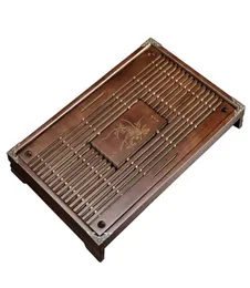Smart Home Control Solid Wood Tea Tray Drenaż Woda Zestaw do przechowywania stolika do szuflady narzędzia do ceremonii chińskie 8140433
