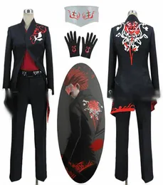 RWBY S2 Adam Taurus Cosplay Adam Cosplay Costplay Full Set Mask Rękawiczki