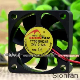 Pad per Snowfan YY5015H24B 5015 Fregia di raffreddamento da 5 cm da 24 V a doppia sfera.