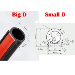 4 meter Bildörr WeatherStrip Vattentät D Typ Väder Strip Car Rubber Strip Epdm Seal Auto Rubber Door Seals For Car