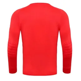 Teens Boys Soccer Goalkeeper Uniform Football Goalie Training Match Costume Long Sleeve Soft Sponge Pads Top Pants Sportswear