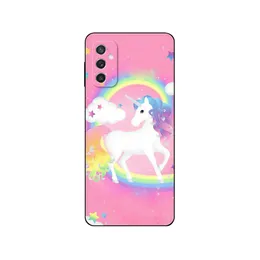 Svart TPU -fall Hippo Unicorn Horse för Samsung Galaxy F23 M12 M22 M23 M32 4G M52 5G M30S M21 A04S