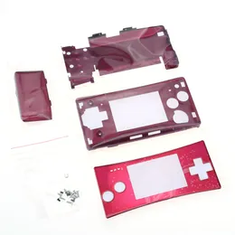 Gold Silver Black Red Blue 4 In 1 Metal Housing Shell Front Case for Gameboy Micro för GBM CASE COVER REPARATION DEL