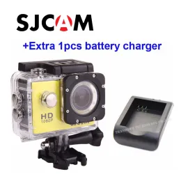 Kamera gratis frakt !! Original SJCAM SJ4000 DIVING 30M Vattentät Extreme hjälm Sport Action Camera +Extra Batteriladdare