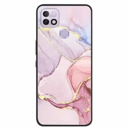 Для Infinix Hot 10i Case Case Marble Silicone TPU мягкий телефон задний чехол для Infinix Hot 10 I Hot10i Shock -Reseper Bumper Coque Coque