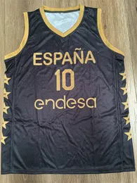 Camiseta seleccion espana 2023-2024 13 Rodriguez 14 W.Geuer 4 Gasol 9 Rubio 23 Llull #10 Basketball Jersey مع أي اسم ورقم