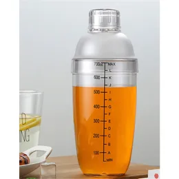 2024 Plastik Martini Kokteyl Shaker 350ml/530ml/700ml/1000ml Şarap İçecek Mikseri Şarap Şarap Kupası İçecek Mikseri Barware Boston Bar Aracı