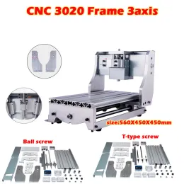 300*200mm Mini CNC Frame Kit of Engraver Milling Macher Ball and T-type Screw for CNC DIY 3020 3 Options with بدون محرك