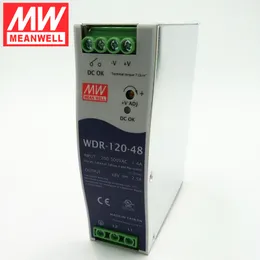 Genomsnittlig WDR-120-serie WDR-120-12 WDR-120-24 WDR-120-48 Industrial DIN Rail Power Supply