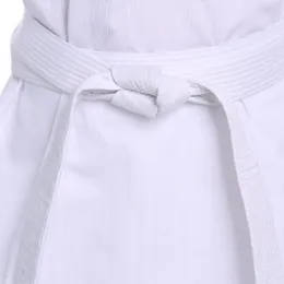 ملابس تايكواندو بيضاء جديدة WTF karate جودو دوبوك ملابس الأطفال البالغين للجنسين نصف الأكمام GI ملابس TKD الملابس