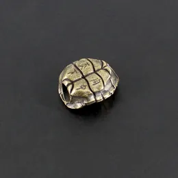 1PC Little Turtle Perle Messing Schildkröte Shell Paracord Anhänger Keyring -Anhänger Zubehör