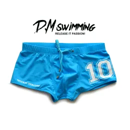 Roupas íntimas masculinas de nadação masculina na cintura baixa boxers sexy letra impressão de surf swimming esportes jovens esportes para jovens